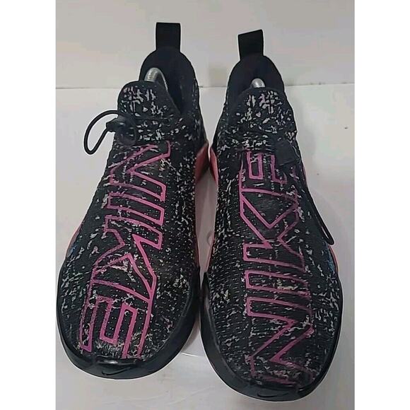 Nike React Metcon AMP Black Fury Pink Training Shoes Men's Size 9 - Picture 2 of 6